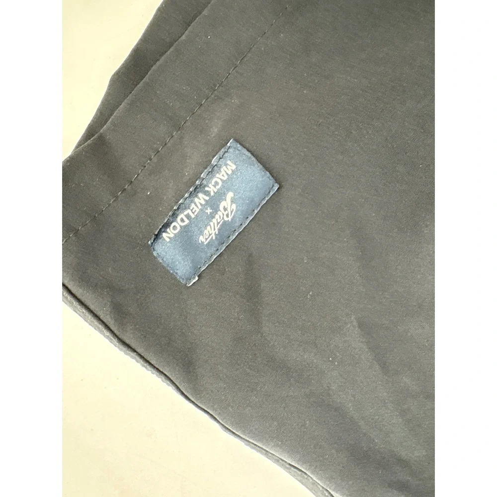 Bather x Mack Weldon Mens Swim Trunks Black Board Shorts Size L Made in Canada